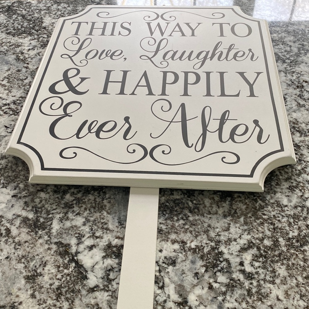 Wedding After Party Yard Sign. Excellent Condition
